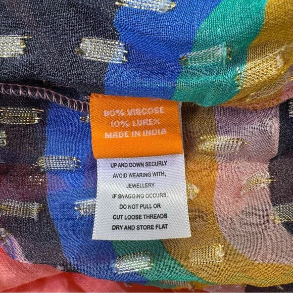 NEW Oliphant Tie Back Maxi Dress Venice Blue Large - Picture 12 of 14